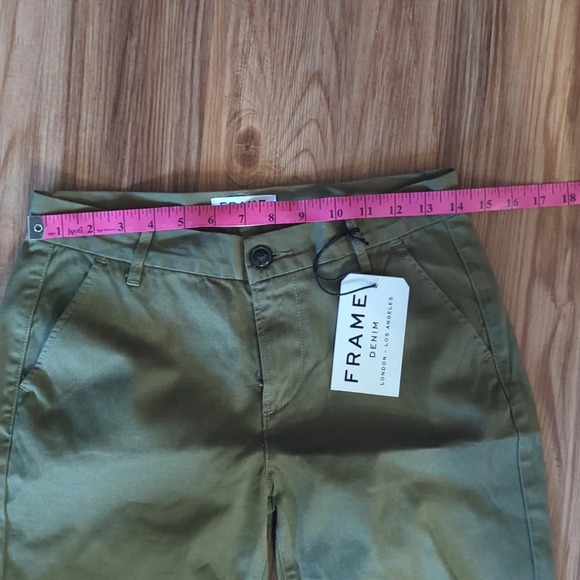 NWT Frame Denim Olive Le Crop Mini Boot Jeans, 26 - Picture 2 of 4